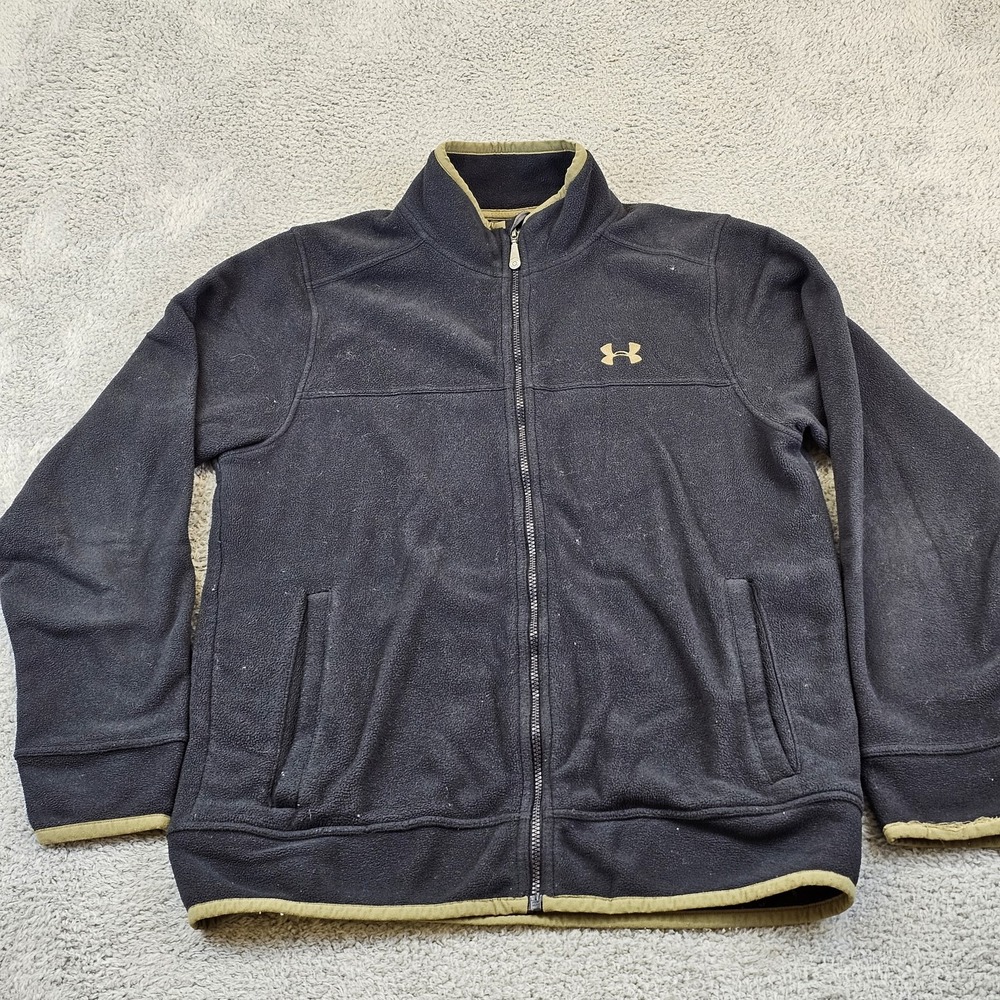 Under Armour Jacket Mens Large Fleece Full Zip Outdoors Winter 1231186‎ 2012